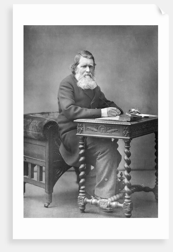 Writer John Ruskin at Desk by Anonymous