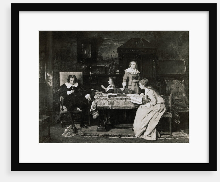 Milton Dictating to His Daughters by Anonymous