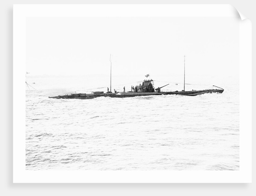 German Submarine on Raid in Atlantic by Anonymous