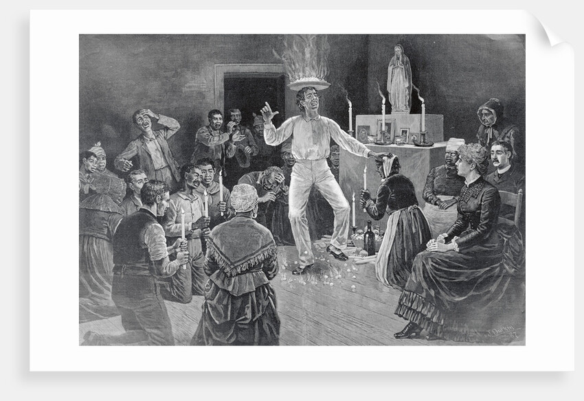 Man Performing Voodoo Dance by Anonymous