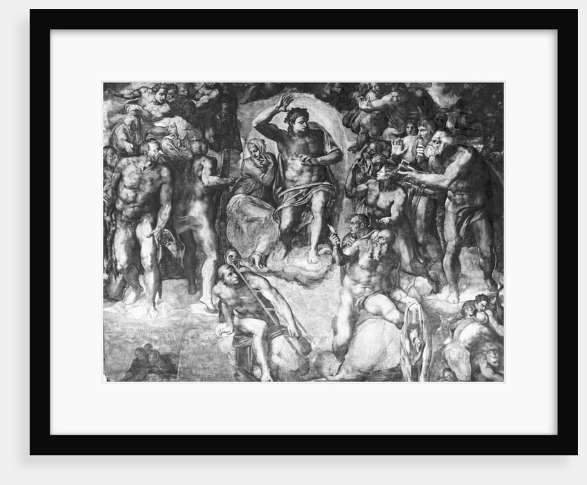 Detail of Last Judgement by Michelangelo Buonarroti