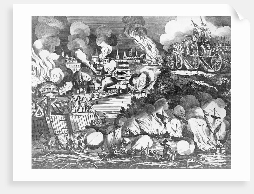 Illustration of Various Scenes of the War of 1812 by Anonymous