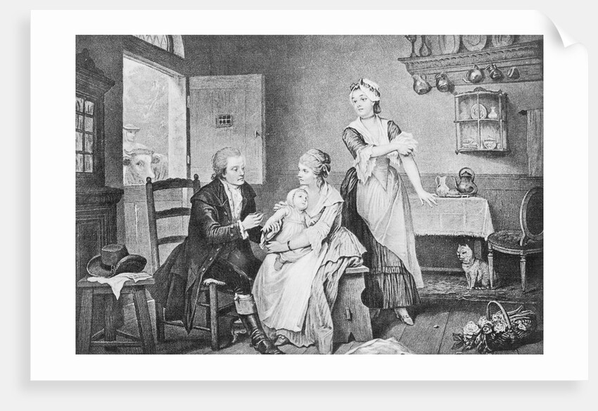Physician Edward Jenner Inoculating Child at Home by Anonymous
