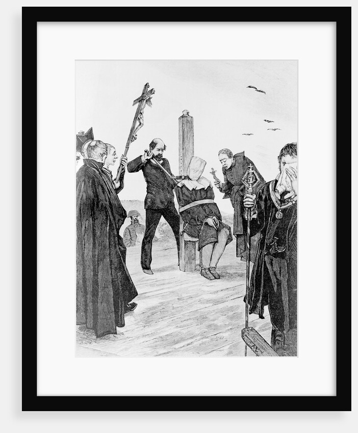 Illustration Depicting Execution of Moncasi by Anonymous