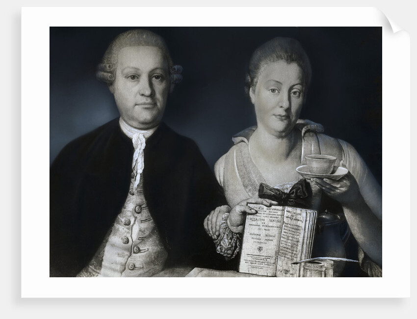Leopold Auenbrugger Von Auenbrugg with Wife by Anonymous