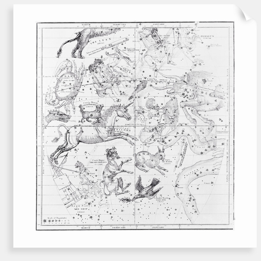 The Visible Heavens in January, February, and March by Anonymous