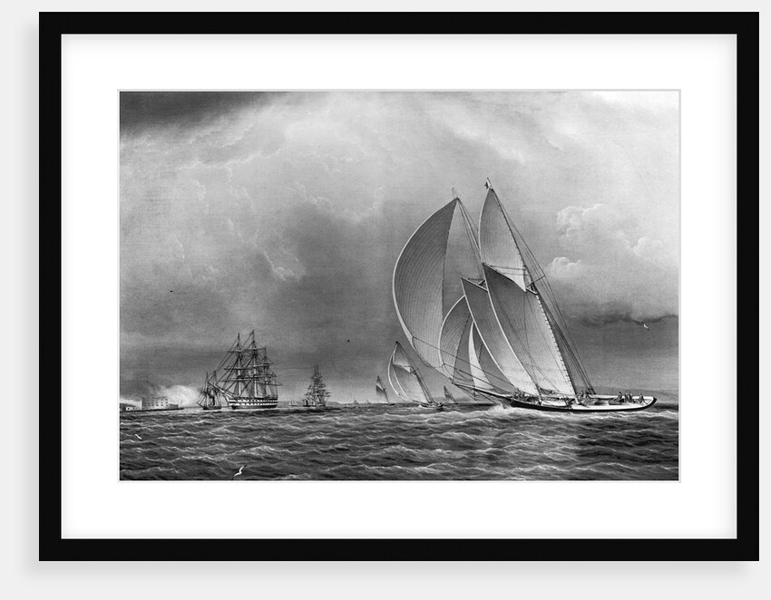 America Leaving Boston Harbor by Anonymous