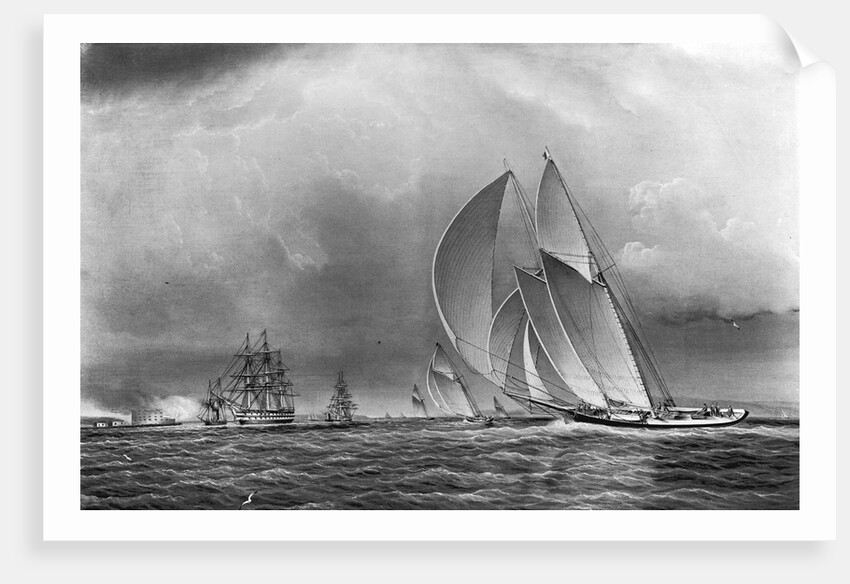America Leaving Boston Harbor by Anonymous