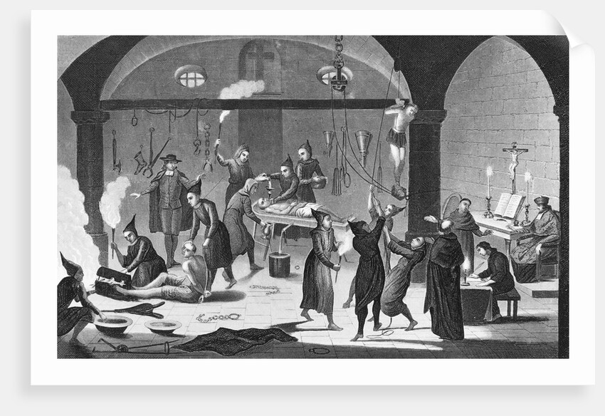 Illustration Depicting People Being Tortured by Anonymous