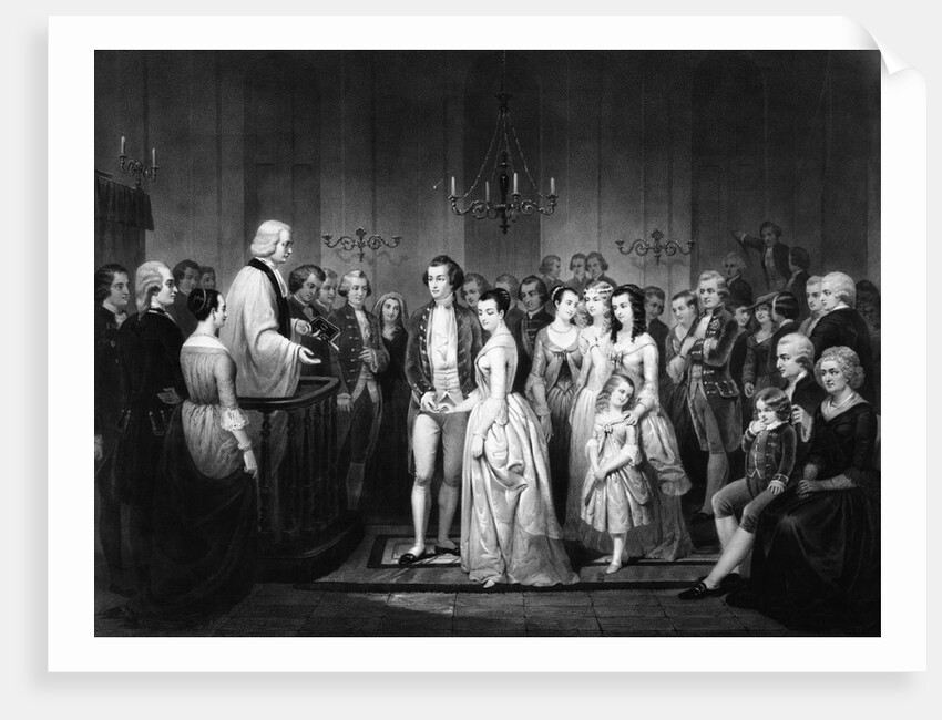 Marriage of George Washington and Martha Curtis by Anonymous