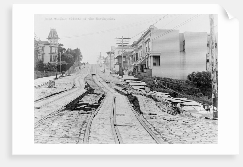 Earthquake Torn Street of San Francisco by Anonymous