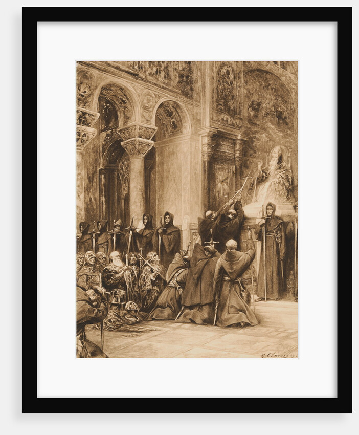 Crusaders Receiving Blessings by Anonymous