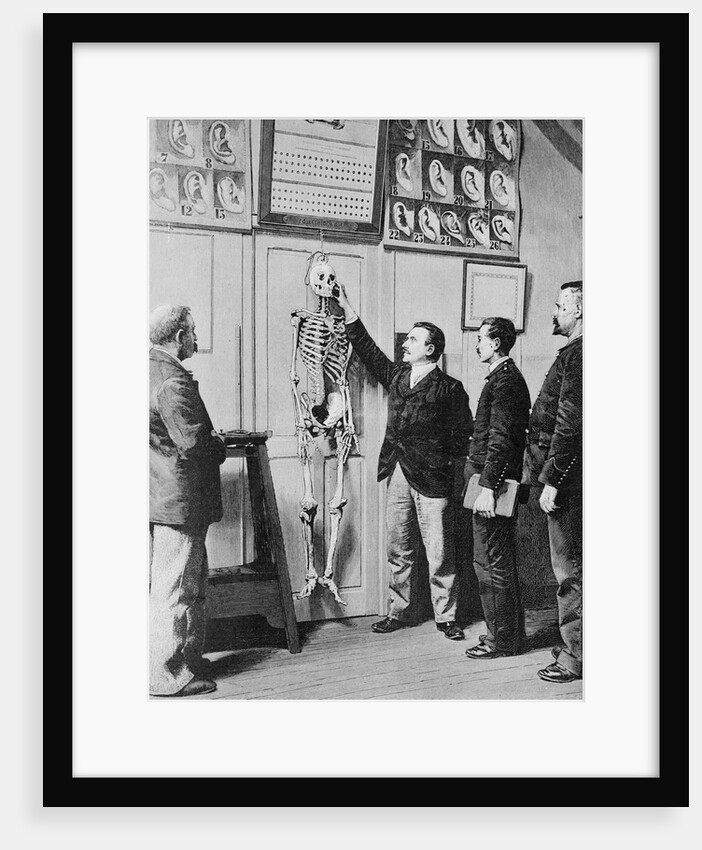 Alphonse Bertillon Demonstrates Bertillon System by Anonymous