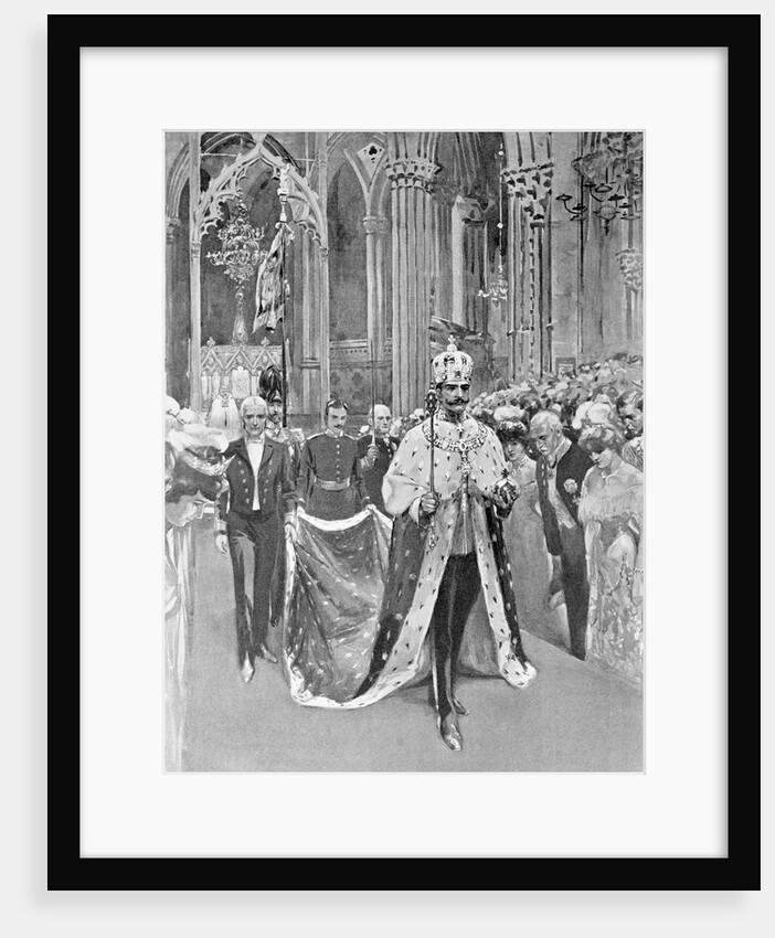 King Haakon Arriving at His Coronation by Anonymous