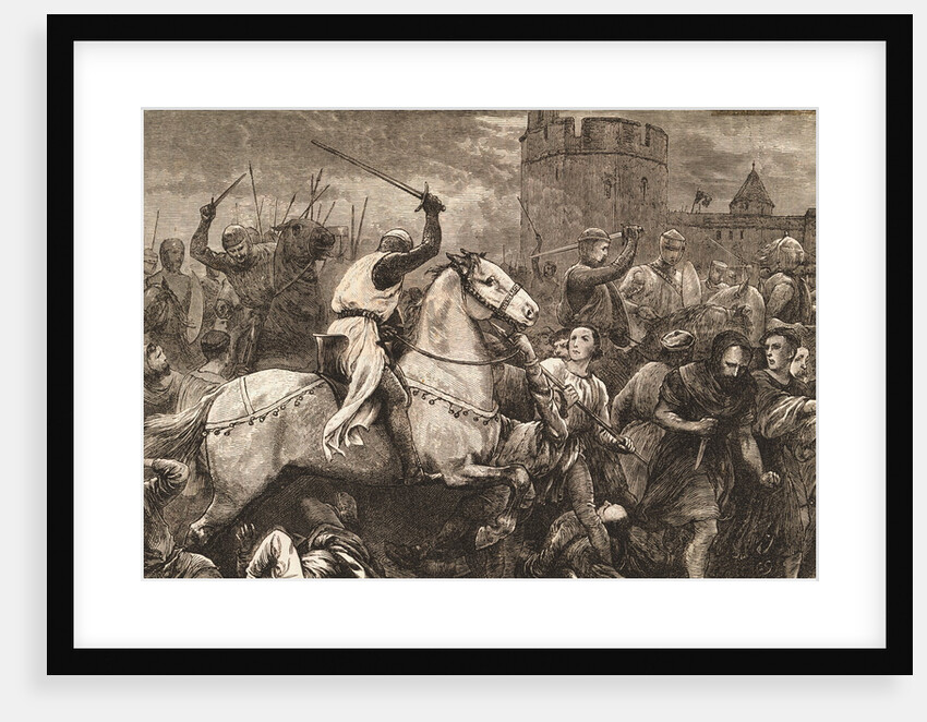 Print of the Papal Crusade Against the Waldenses by Anonymous