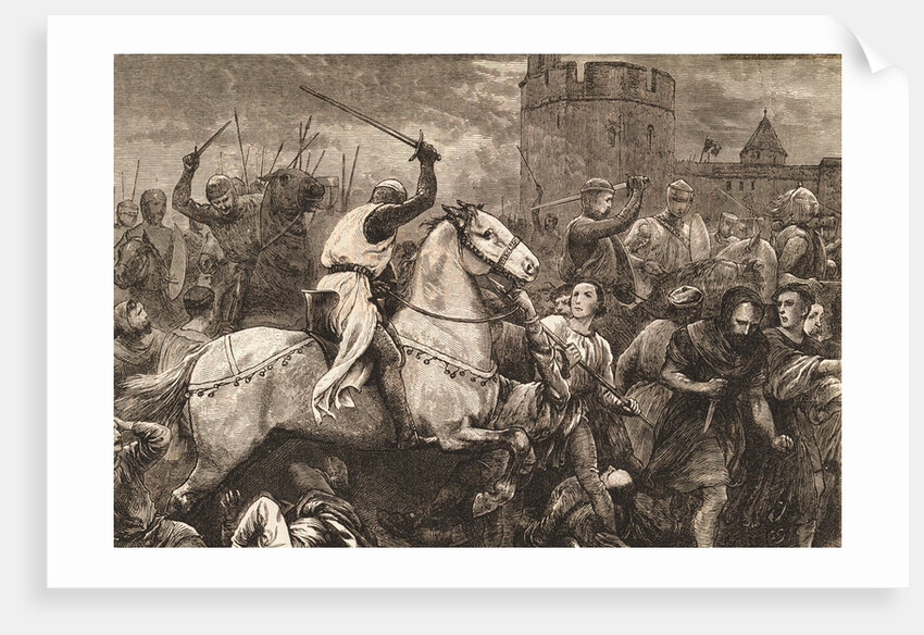 Print of the Papal Crusade Against the Waldenses by Anonymous