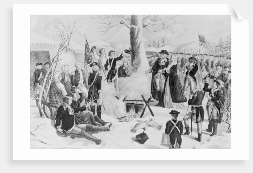 George Washington and Wife at Valley Forge by Anonymous