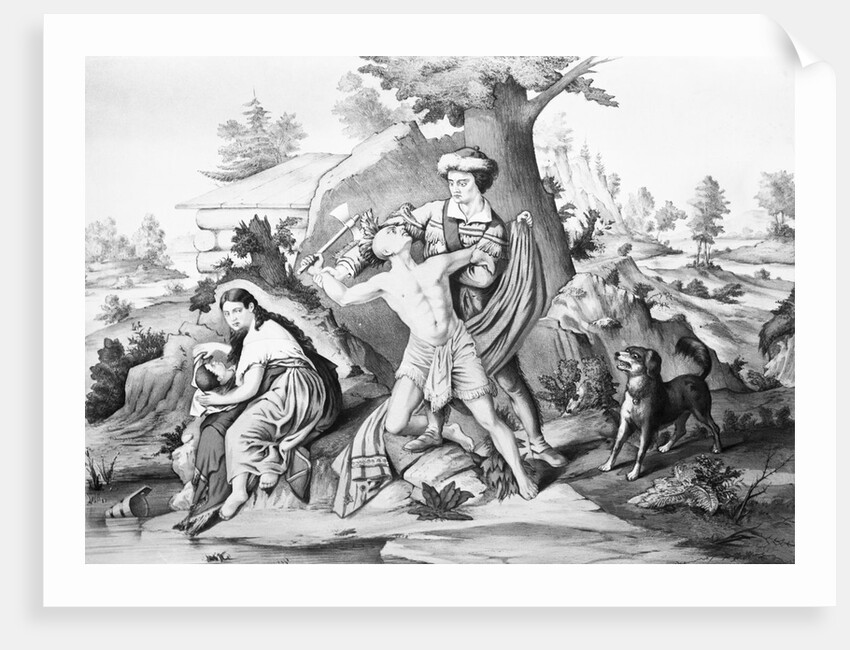 Daniel Boone Fighting Enemy by Anonymous