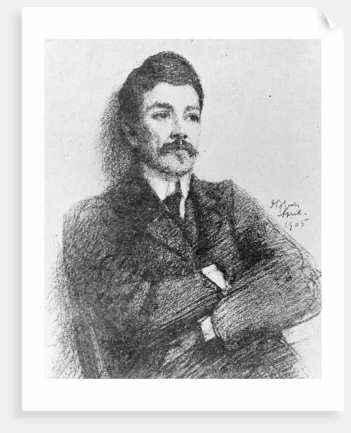 Drawing of John Millington Synge by John Butler Yeats