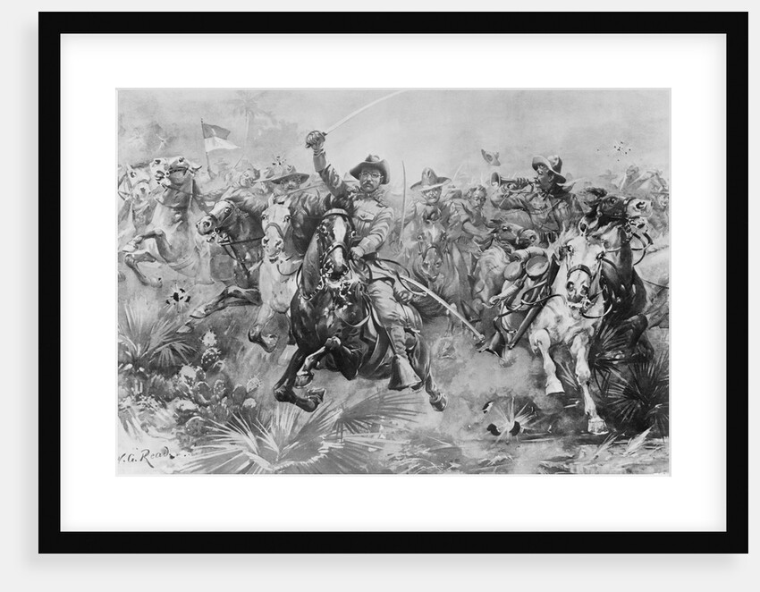 Teddy Roosevelt Leading Rough Riders by Anonymous