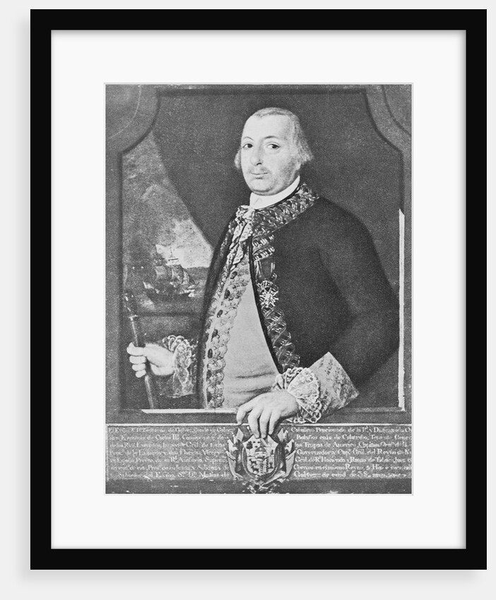Illustration of Bernardo de Galvez by Anonymous