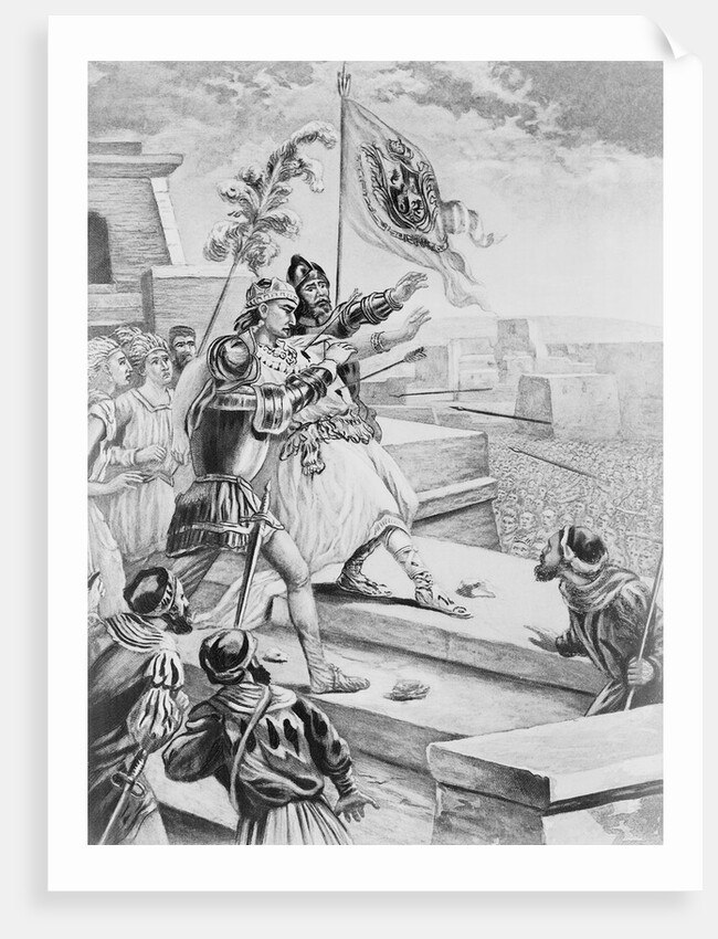 Mexican Subjects Storming Castle by Anonymous