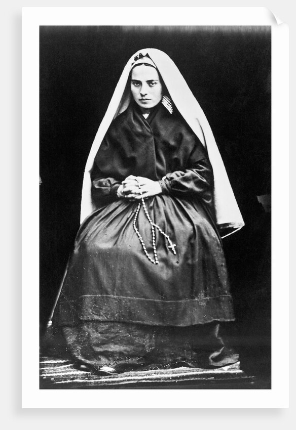 Portrait of Saint Bernadette of Lourdes by Anonymous