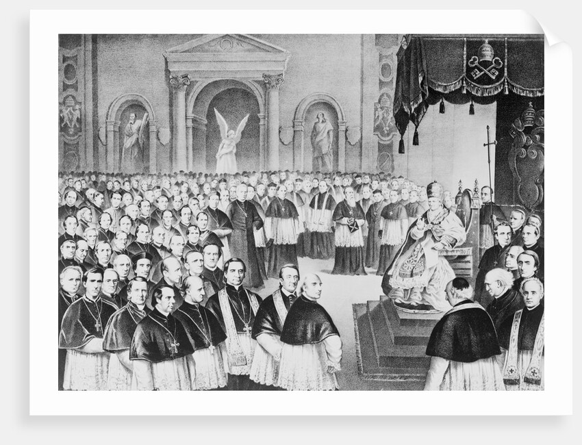 Pope Pius IX with Colleagues by Anonymous