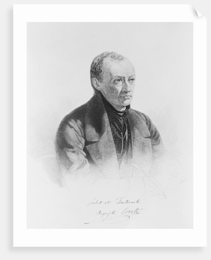 Portrait of Auguste Comte by Anonymous