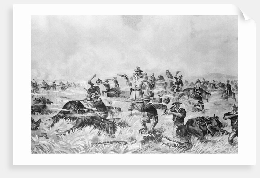 Illustration Depicting Custer Massacre by Anonymous