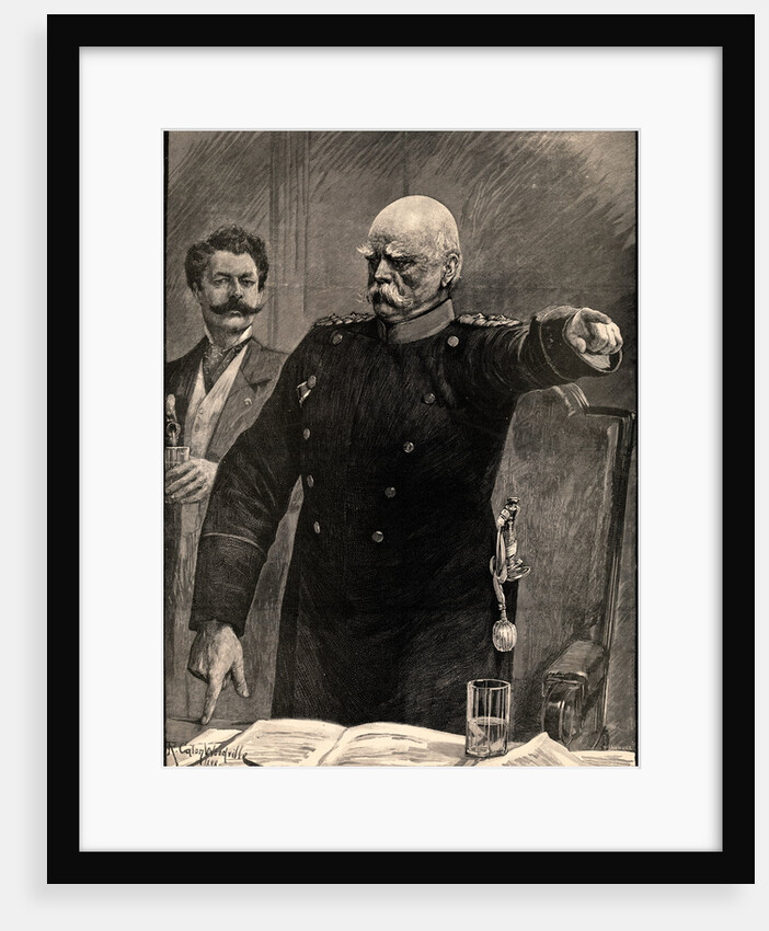 Otto Van Bismarck Giving Directions to His Men by Anonymous