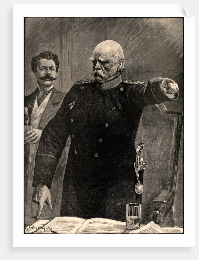 Otto Van Bismarck Giving Directions to His Men by Anonymous