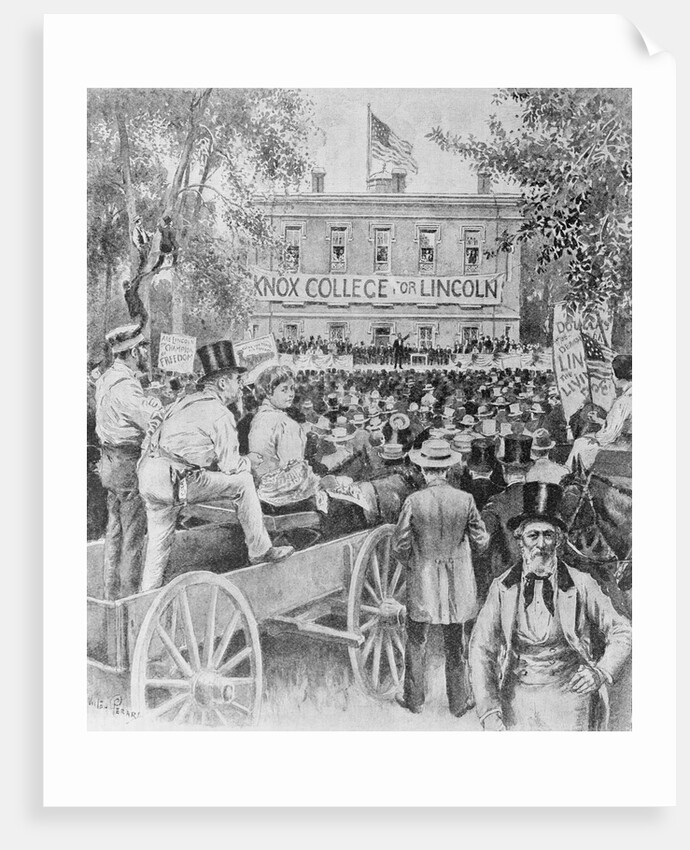 Crowd Attending Lincoln-Douglas Debates by Anonymous
