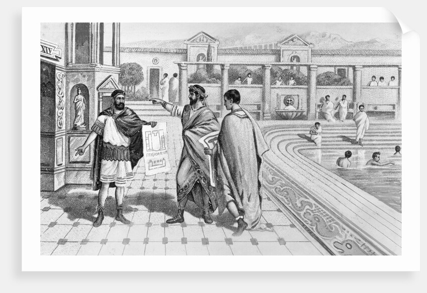 Roman Emperor Talking with Bath Designers by Anonymous