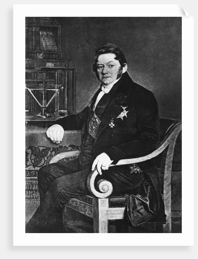 Portrait of Jons Jacob Berzelius by Anonymous