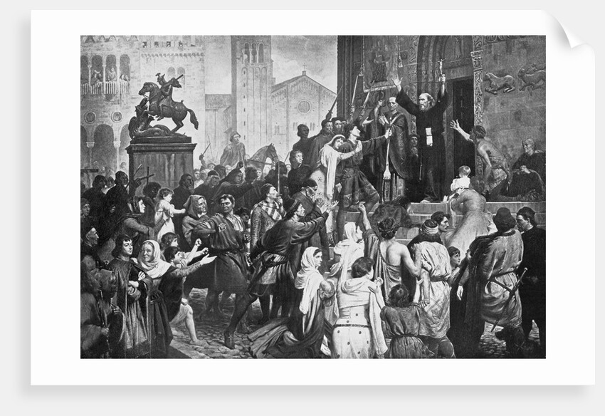 Peter the Hermit Preaching First Crusade by Anonymous
