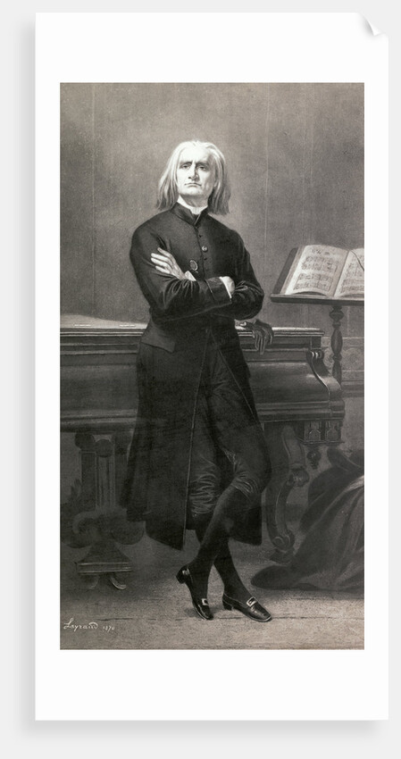 Composer Franz Liszt with Arms Folded by Anonymous