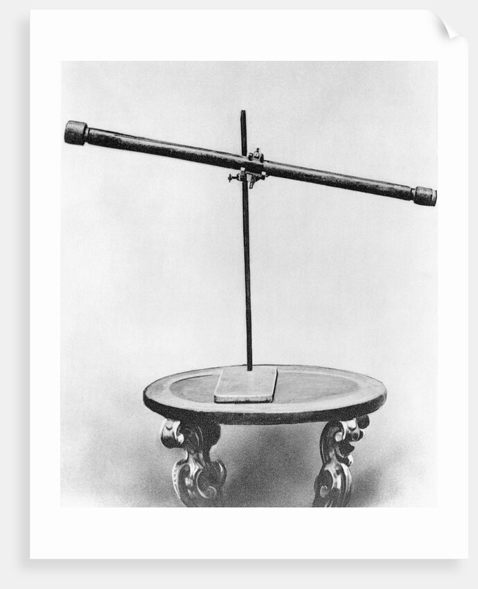 Galileo's Telescope Sitting on Table by Anonymous
