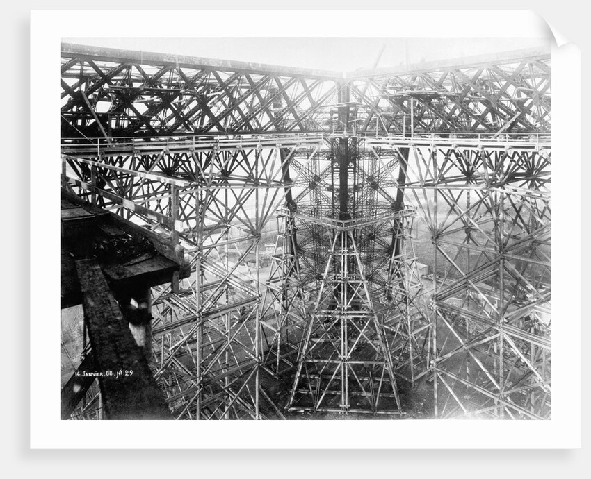 Construction Phase of Eiffel Tower by Anonymous