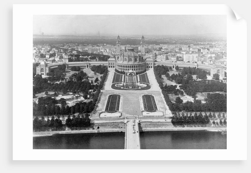 Early View from Eiffel Tower Towards Trocadero by Anonymous