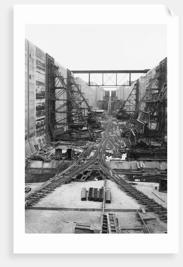 Panama Canal Under Construction by Anonymous