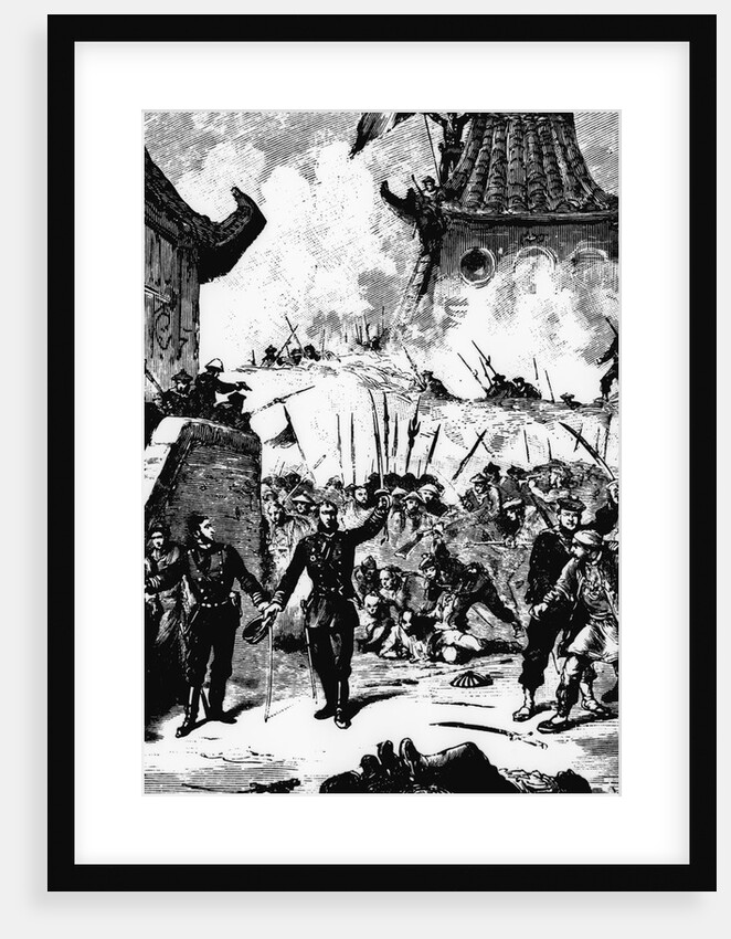 Illustration Depicting French Forces Conquering Hanoi by Anonymous