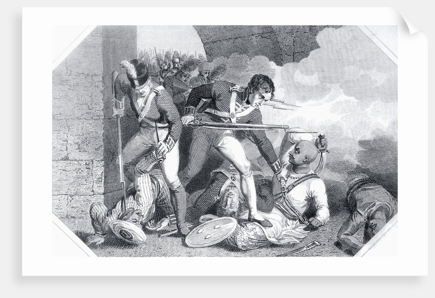 Drawing Depicting The Death of Tippoo Sahib by Anonymous