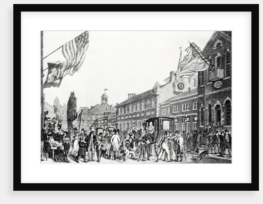 Crowds Gathering During Election by Anonymous