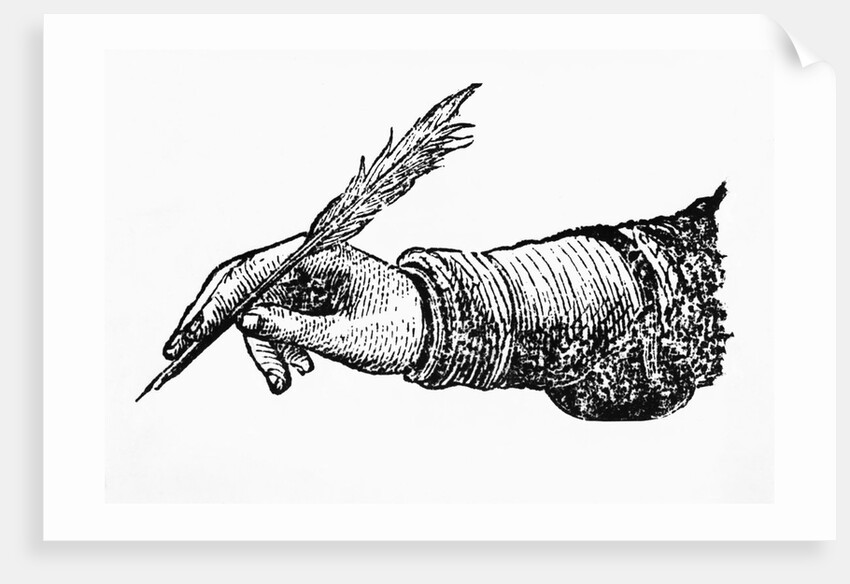 Hand In Writing Position by Anonymous