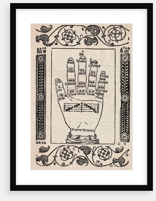 Illustration of the Hand of Guido by Anonymous