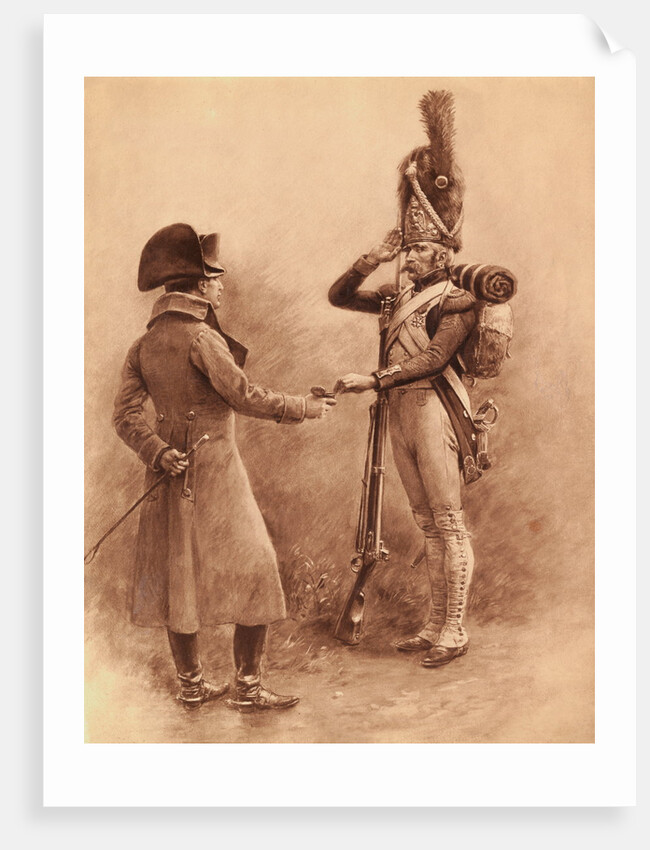 Soldier Saluting Napoleon by Anonymous