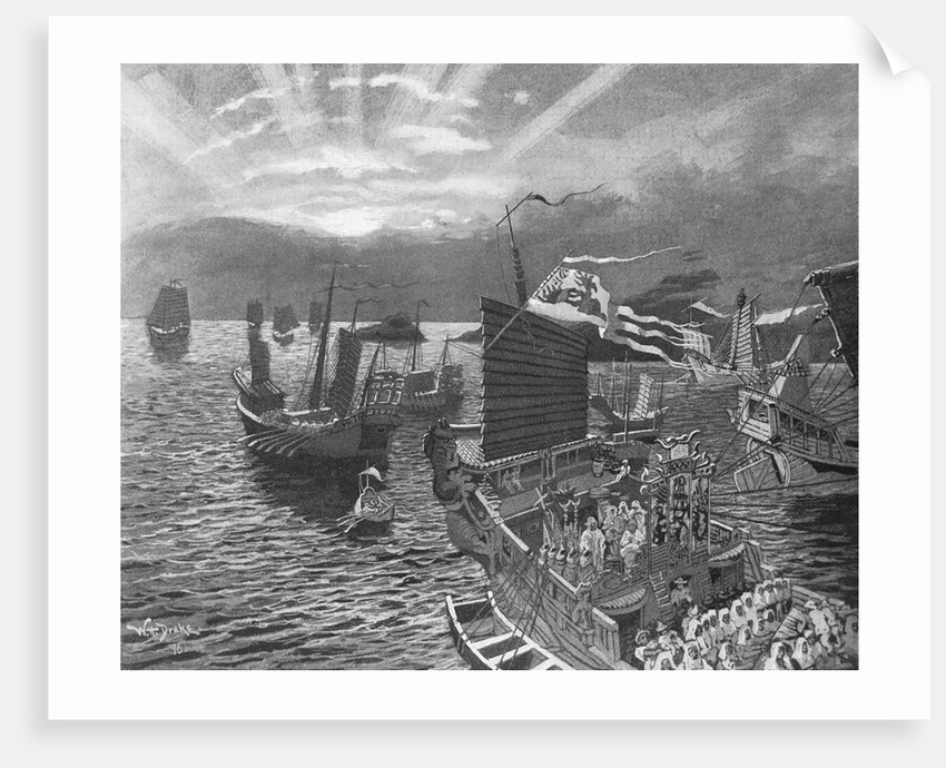 The Fleet of Kublai Khan Passing Through the Indian Archipelago by William Henry Drake
