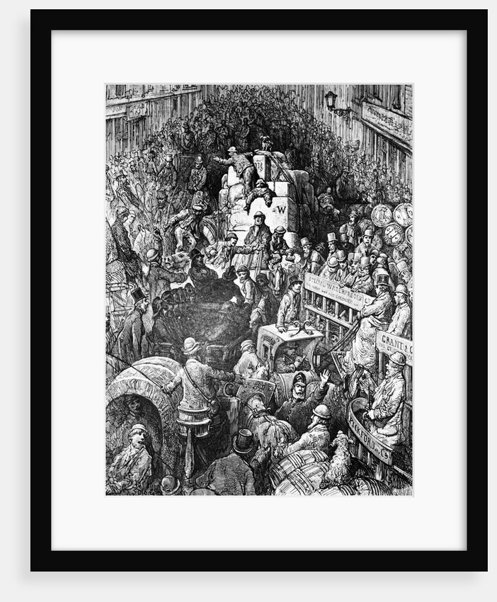 Traffic Jam in London by Gustav Dore