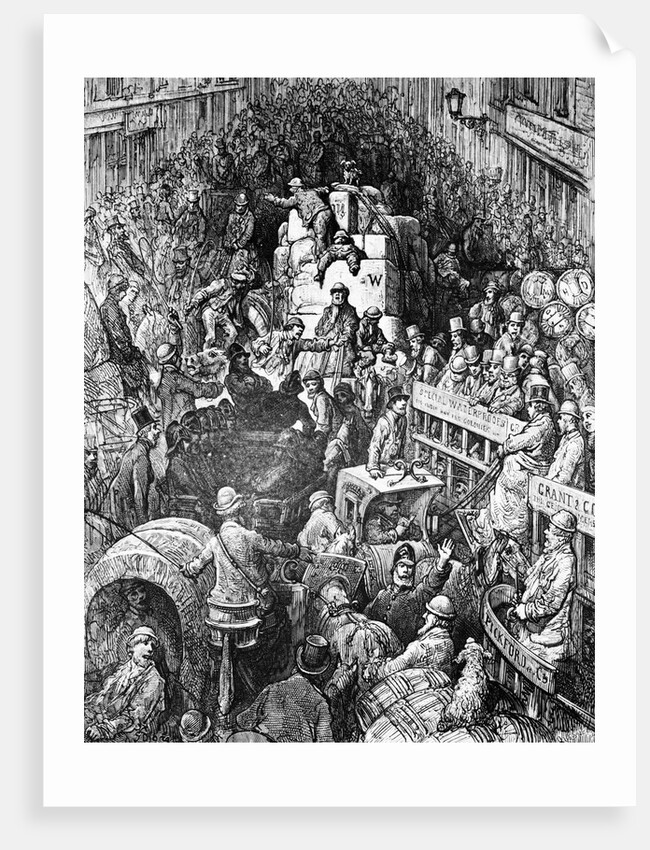 Traffic Jam in London by Gustav Dore